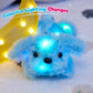 Wewill 10'' Light Up Blue Puppy Dog Led Stuffed Animal With Colorful Night Light Glow Soft Plush Toy Gifts For Kids On Christmas Birthday Valentines Day