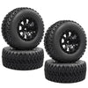 Acekeeps 1/10 Rc Short Course Truck Wheels And Tires Combo (Pre-Glued, Hex 12Mm) For 1/10 Traxxas Slash 2Wd/4Wd Losi Tenacity Re