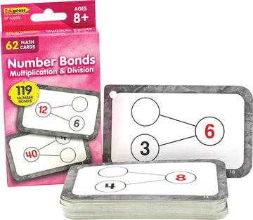 Teacher Created Resources Number Bonds Flash Cards - Multiplication & Division (Ep62055) 3-1/8' X 5-1/8'