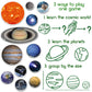 Magdum Solar System For Kids - Fridge Magnets For Toddlers - Planets For Kids Solar System Toys - 22 Magnetic Planet Kids Magnets - Refrigerator Magnets For Kids Magnetic Toys Toddler Toys Baby Toys