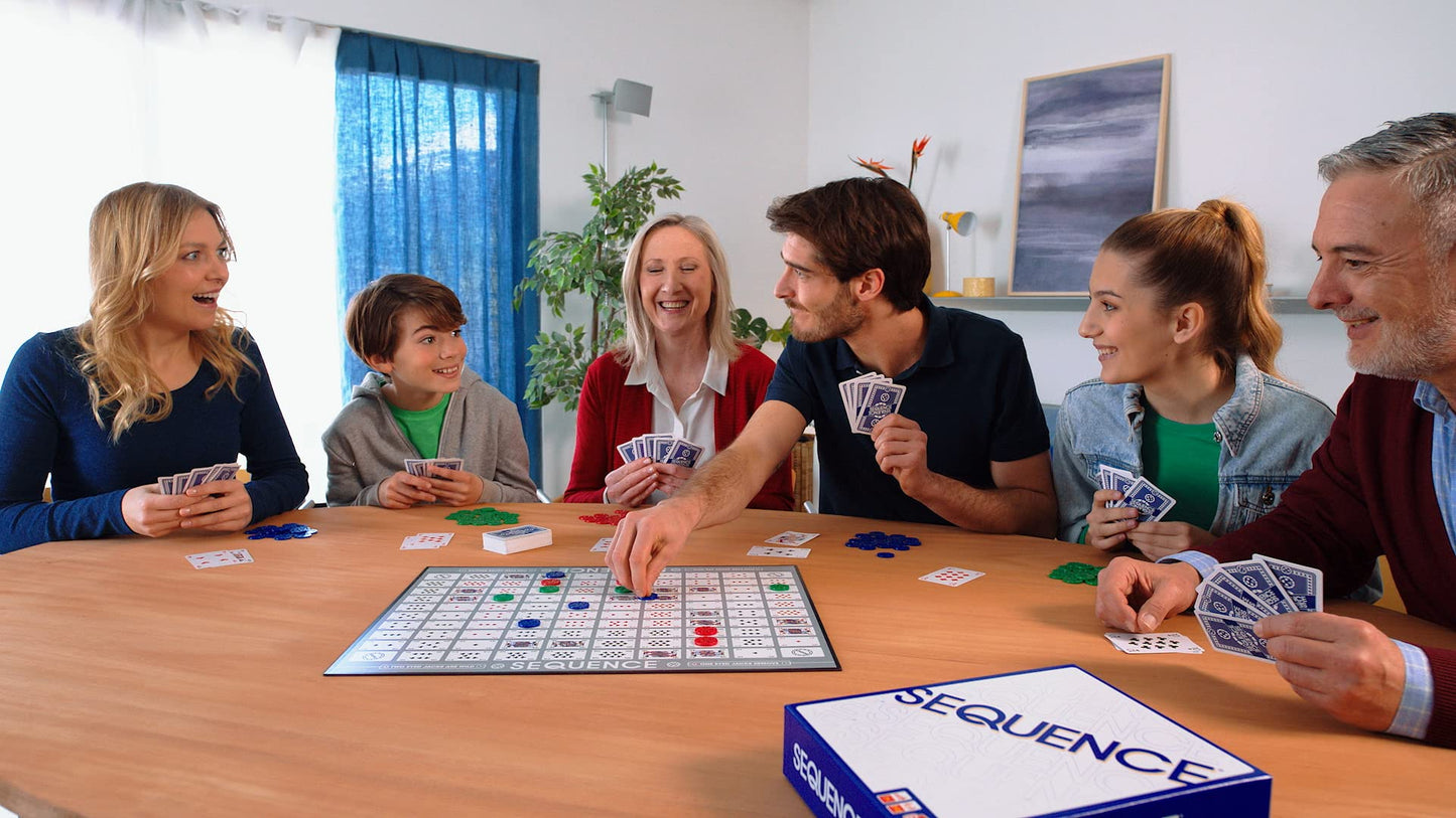 Sequence- Original Sequence Game With Folding Board, Cards And Chips By Jax ( Packaging May Vary ) White, 10.3 X 8.1 X 2.31