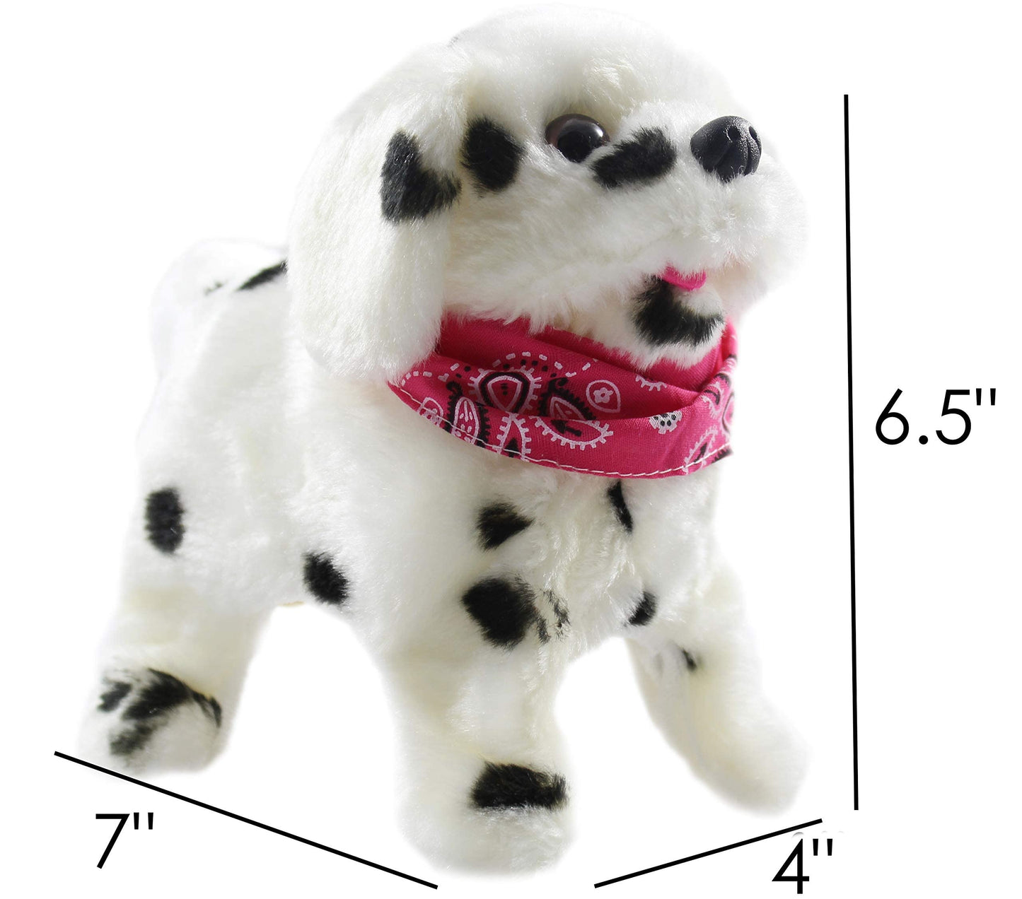 Haktoys 2-Pack Flip Over Puppy Battery Operated Somersaulting, Walking, Sitting, Barking Plush Cute Little Toy Dog Great Gift For Animal And Pet Loving Toddlers And Kids