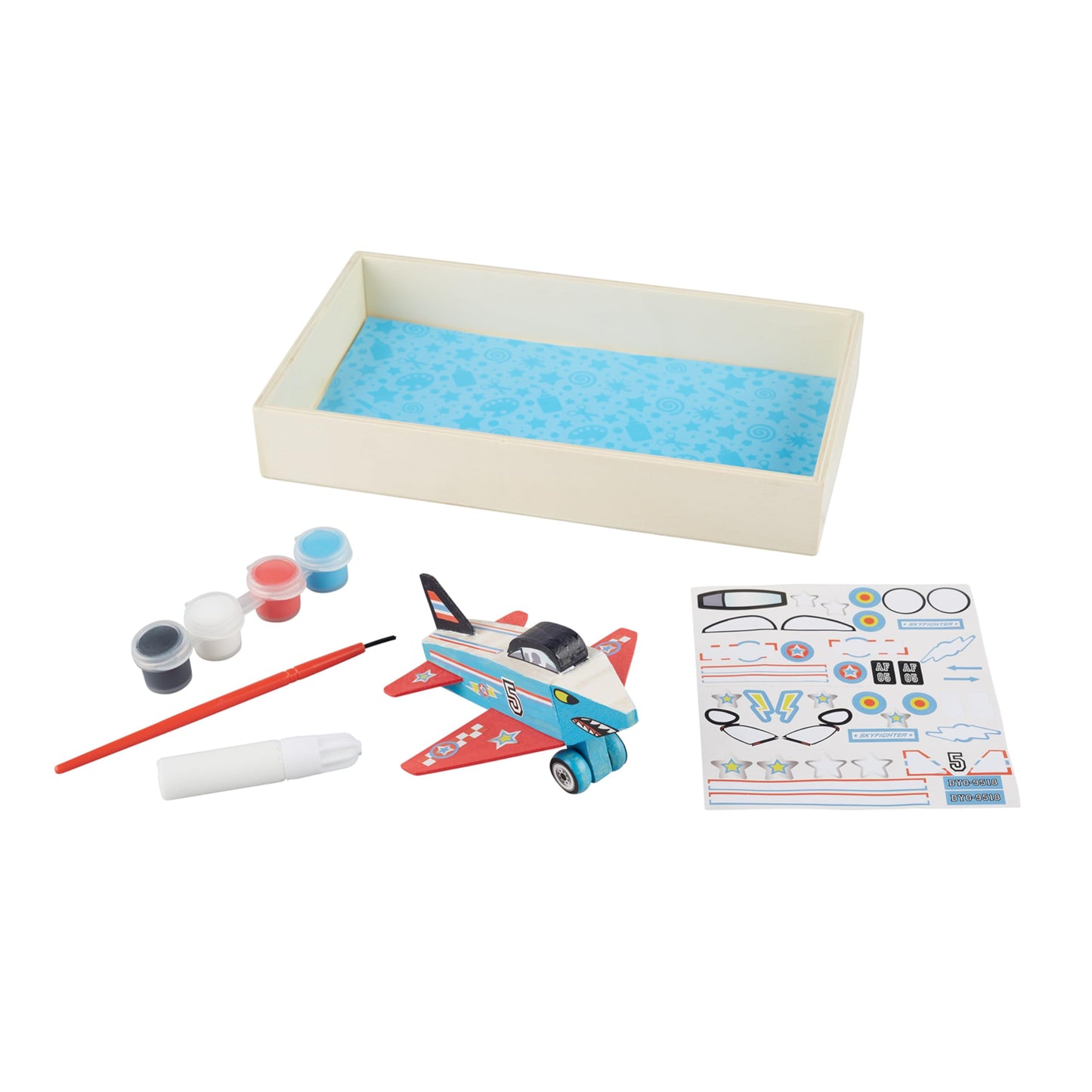 Melissa & Doug Decorate-Your-Own Wooden Plane Craft Kit