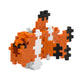 Plus Plus 3D Puzzle Building Block Set, 70 Mini Interlocking Pieces, Fun Stem Toys For Kids - Clownfish Mini Maker Tube