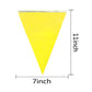 Tsmd Solid Yellow Pennant Banners Flags String Diy Bunting Flags,Party Decorations For Grand Opening,Kids Birthday,Party Events