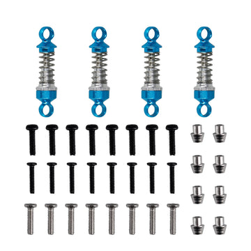 Abendor 4PCs Aluminum Adjustable Soft and Hard Shock Absorber RC Car Upgrade Modified Parts for WLtoys 1/28 RC Car K969 K989 K99