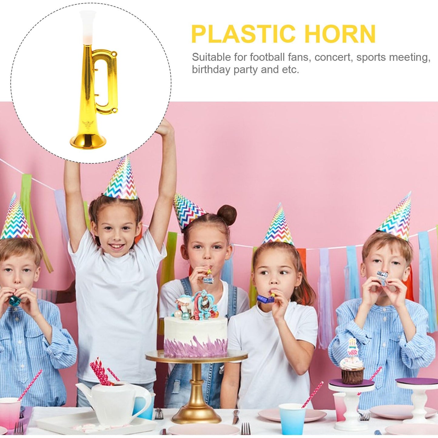 Toyvian Childrens Trumpet Childrens Trumpet Toy 14pcs Plastic Trumpet Kids Trumpet Instrument Party Noise Makers Kids Birthday P