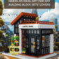 Kimiangel City Coffee Shop Building Kit for Adults, Flowers Botanical City Cafe Architecture Building Sets, Model Building Block