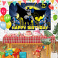 Hero Backdrop for Birthday Party Decorations Blue Background for Baby Shower Party Cake Table Decorations Supplies Superhero The