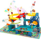 Race Track Car Toy for Kids Dinosaur Adventure Vehicle Playset with 5 Mini Cars & Road Map Race Car Track Toys Educational Toy f