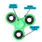 Iconikal Fidget Spinner 24-Pack Assorted Colors - Random Color Bulk Set, Model 22224