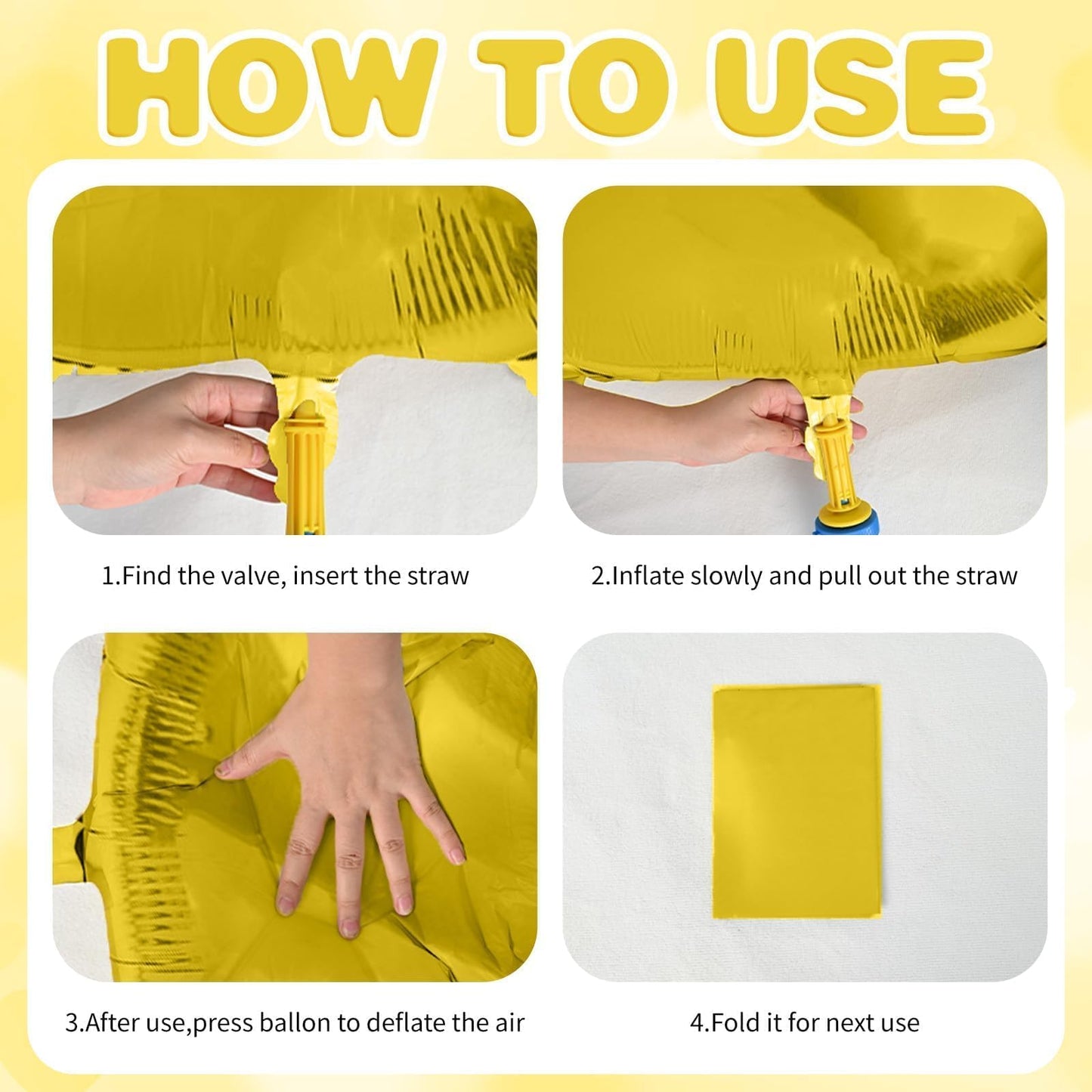 12 Pcs Heart Balloons, 18 inch Gold Heart Shaped Balloons, Big Heart Helium Balloons, Heart Love Foil Balloons for Wedding Baby