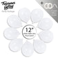 Treasures Gifted Solid White Balloons - Matte White Balloons For Party - Large White Balloons 12 Inch, White Latex Balloons - Bi