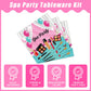 Kepeel 96 Pcs Spa Party Plates And Napkins Set, Spa Day Makeup Party Supplies Decorations For Girls Kids Princess Sweet Pink Mak