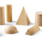Learning Resources Geometric Solids, Wooden Shapes, Set Of 12 Geometric Shapes, Ages 6+, Multi-Color
