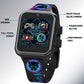 Accutime Kids Marvel Black Panther Black Educational ,Touchscreen Smart Watch Toy For Boys, Girls, Toddlers - Selfie Cam, Learning Games, Alarm, Calculator, Pedometer (Model: Avg4608Az)