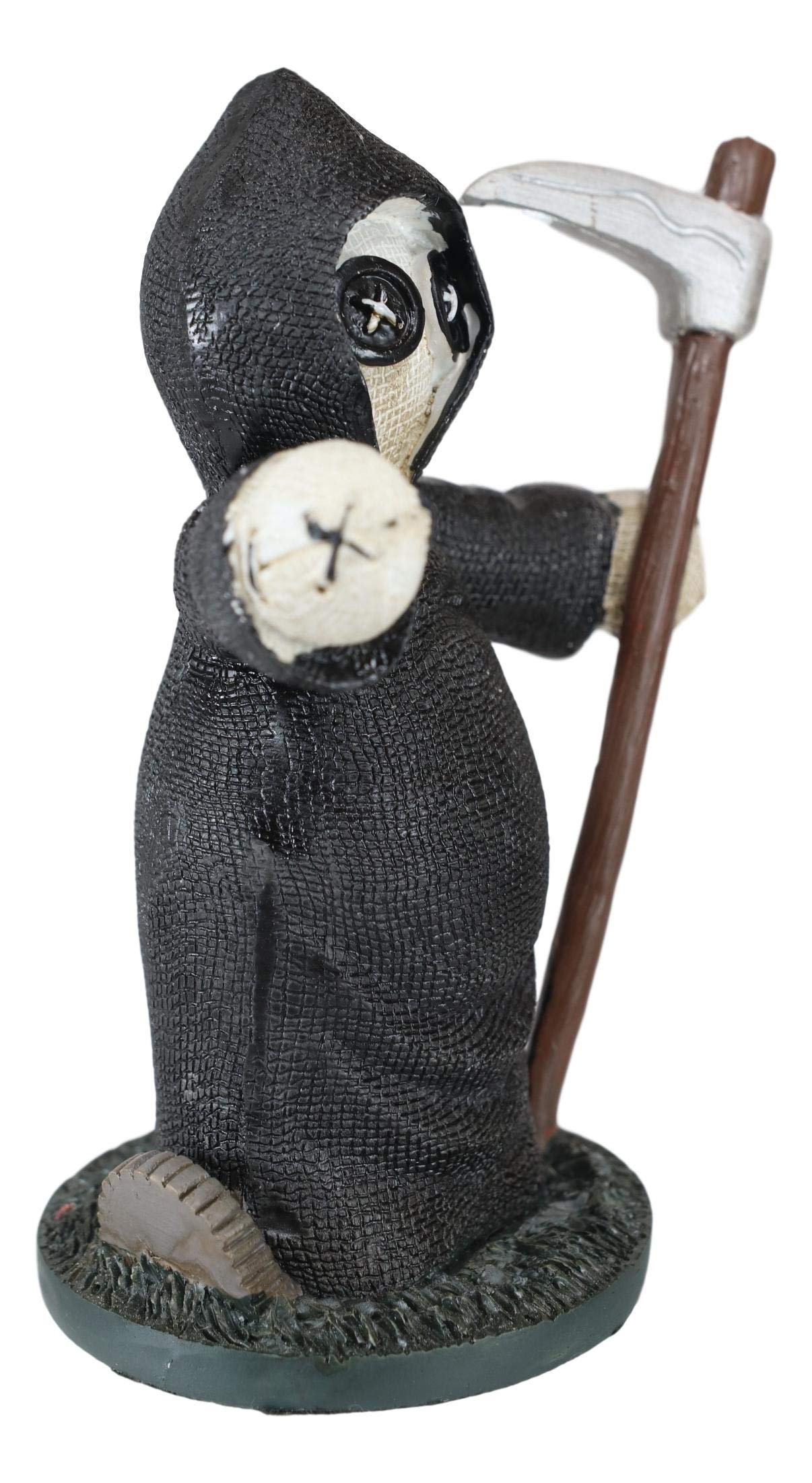 Ebros Day Of The Dead Pinheadz Monster With Voodoo Stitches Figurine Halloween Collectible Statue Fantasy Mythical Beings Undead Apocalypse Horror Icon (Grim Reaper)