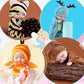 Haawooky 10 Pcs Mini Baby Dolls,4 Inch Lifelike Realistic Baby Dolls With Animal Clothes,Cute Small Baby Doll For Girls Kids Easter Basket Valentine Birthday