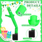 Poen Easter Mini Inflatable Tube Man Gag Funny Gift For Kids Wacky Waving Inflatable Tube Guy With Blower Joke Toy Desktop Quirky White Elephant Gift For Table Birthday Party Decor(Smile)