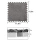 Typutomi 12Pcs Plush Puzzle Foam Floor Mat, Cute Soft Fluffy Interlocking Square Foam Tiles Area Rugs Carpet For Parlor Bedroom