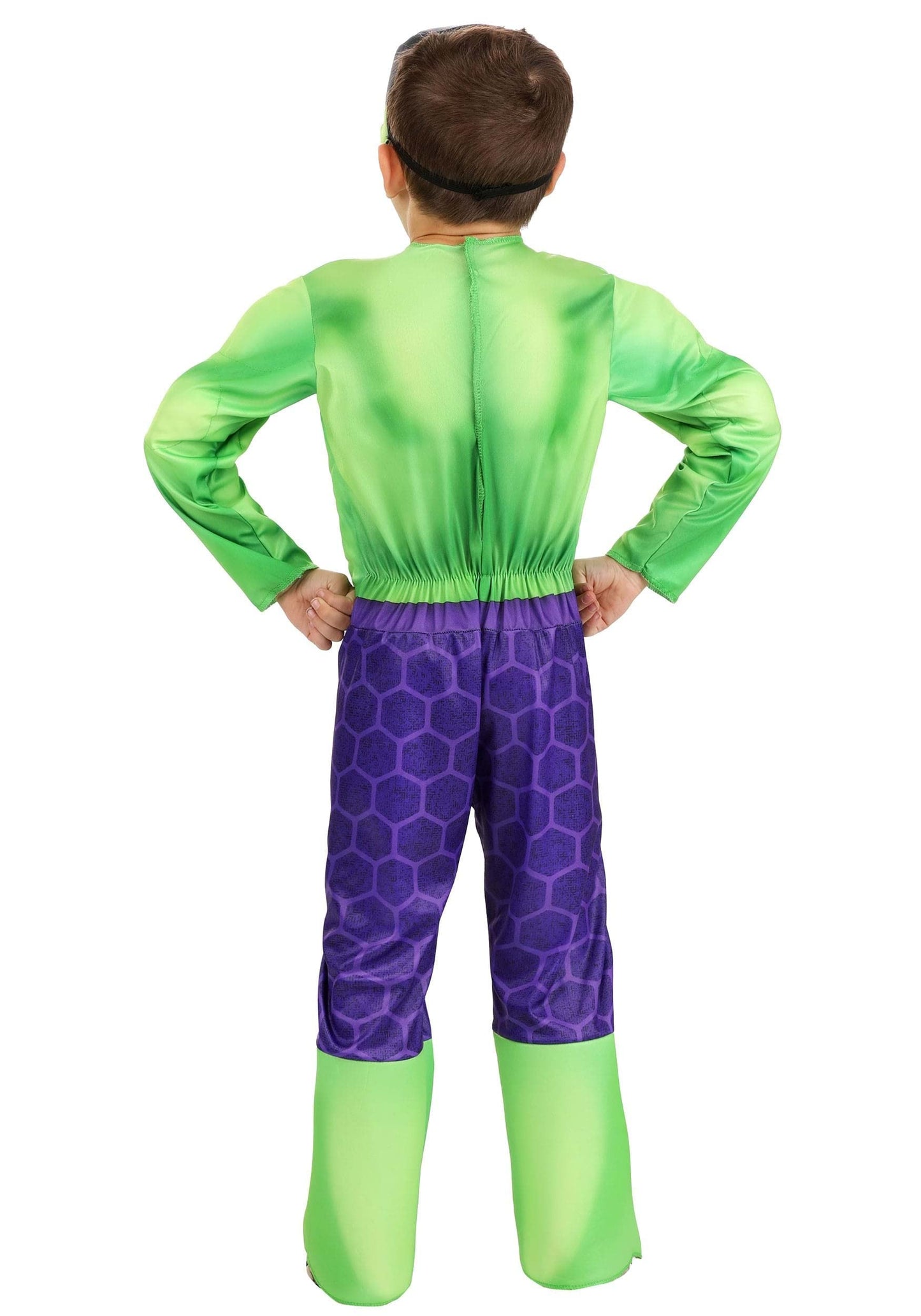 Marvel Hulk Official Toddler Halloween Costume - enhanced Quality Padded Jumpsuit and Fabric Mask (3T-4T)