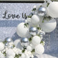 Kalor 10 Pcs 22 Inch White Mylar Balloons, Large 4D Giant Round Foil Balloon Big Mirror Metallic Balloons For Birthday Party Baby Shower Gender Reveal Supplies