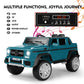 Joyldias Kids Ride On Cars, Licensed Mercedes-Benz Maybach G650S, 12V7A Battery Powered Toy Electric Car For Kids W/2.4G Remote Control, 2 Motors, 3 Speeds, Music, Horn, Led Lights, Peacock Blue