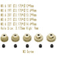 M0.6 Pinion Gear Set 3.175Mm 18T 19T 20T 21T 22T 5Pcs 7075Aluminum Alloy Metal Pinion Motor Gear For 1/10 Rc Car Brushed Brushle