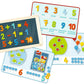 Magnetic Game Box 1 2 3 Numbers & You - 158 Magnetic Pieces in Travel Cardboard Carrying Case