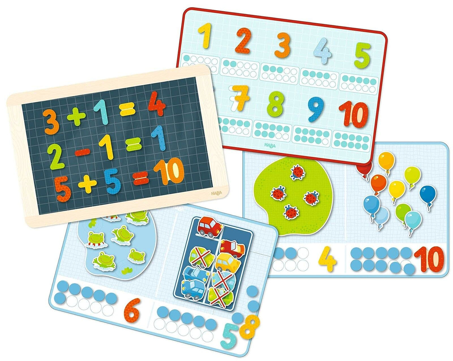 Magnetic Game Box 1 2 3 Numbers & You - 158 Magnetic Pieces in Travel Cardboard Carrying Case