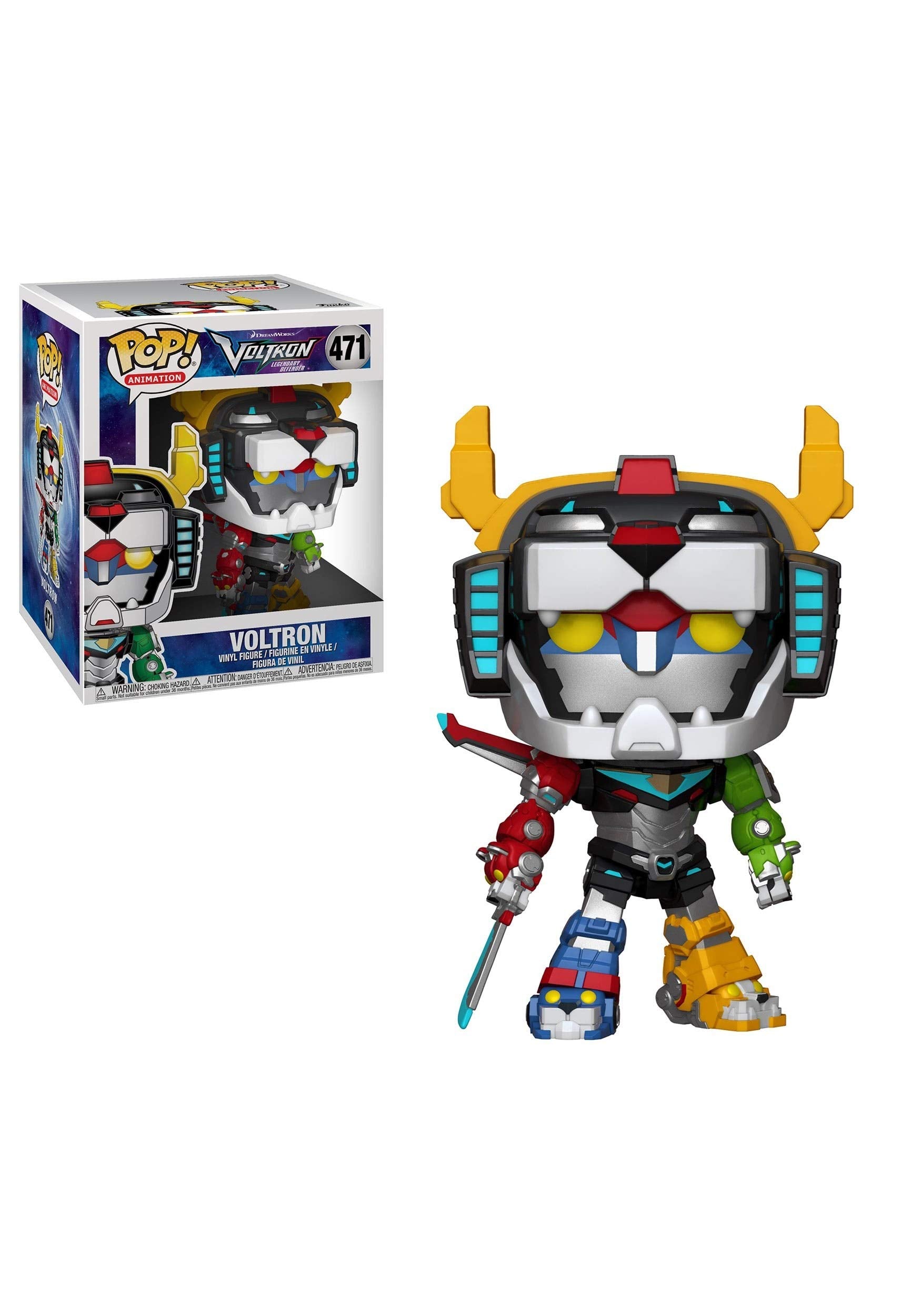 Funko Pop 6' Animation: Voltron-Voltron Collectible Figure, Multicolor