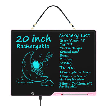 [Rechargeable] 20 Inch LCD Writing Tablet for Kids, Extra-Large Drawing Tablet for Adults, Educational & Learning Toys for Boys 