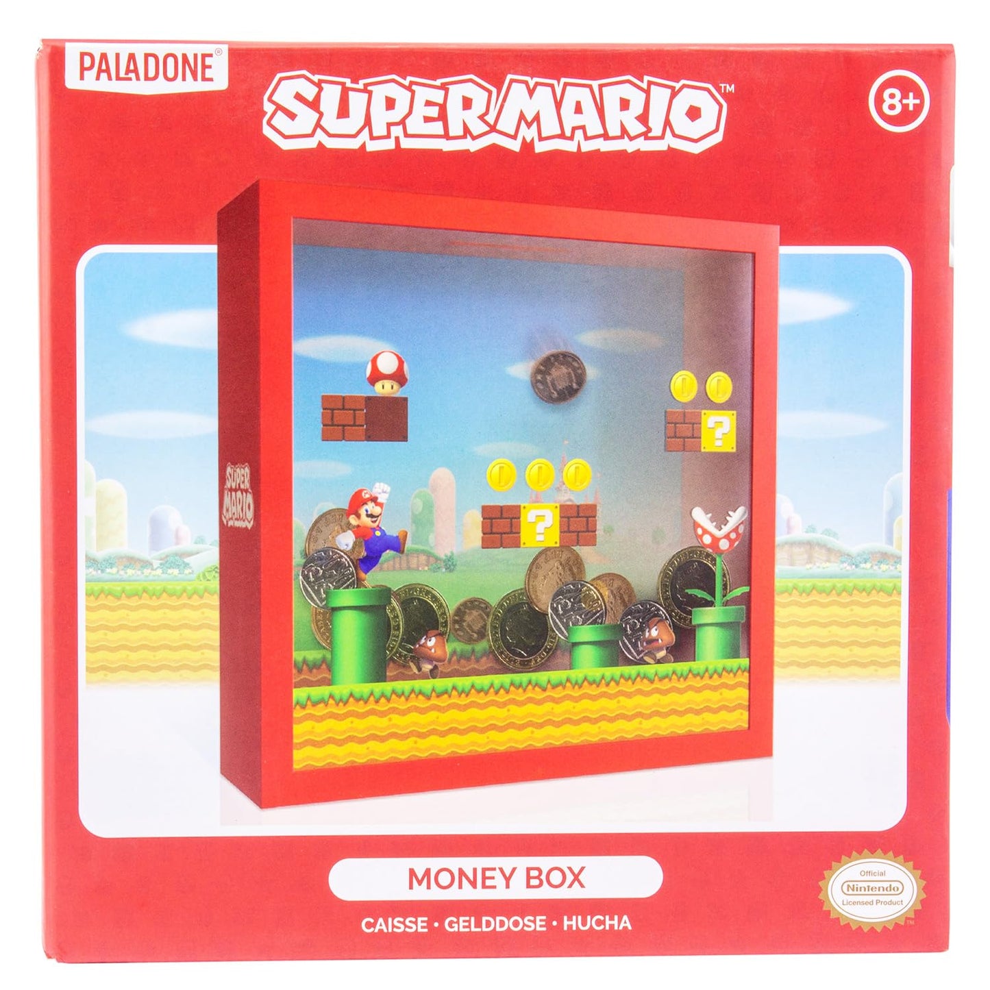 Super Mario Bros. Box Coin Bank, 18Cm (7')