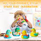 Loungelore Paint Your Own Duck Lamp Kit, Art Supplies Arts and Crafts for Kids Ages 8-12, DIY 3D Duckling Night-Light, Creativit