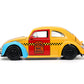 Sesame Street 1:24 1959 Volkswagen Beetle Die-cast car & 2.75 Oscar The grouch Figure Toys for Kids and Adults