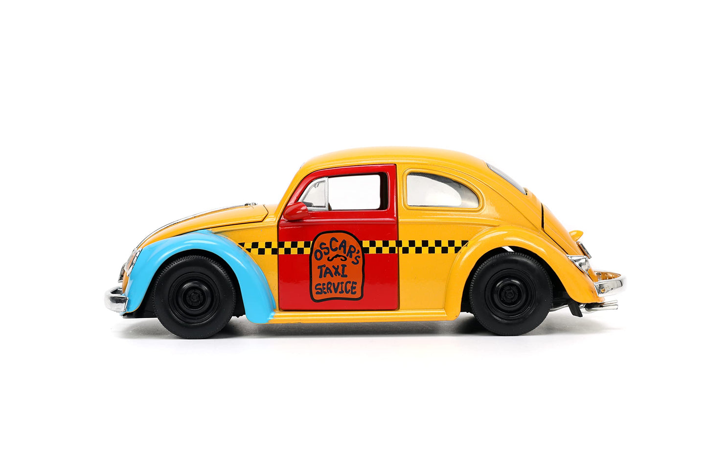 Sesame Street 1:24 1959 Volkswagen Beetle Die-cast car & 2.75 Oscar The grouch Figure Toys for Kids and Adults