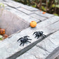 Miniature Black Spiders, Halloween Miniatures, Halloween Embellishments, Haunted Dollhouse, Halloween Craft Supplies, Dollhouse