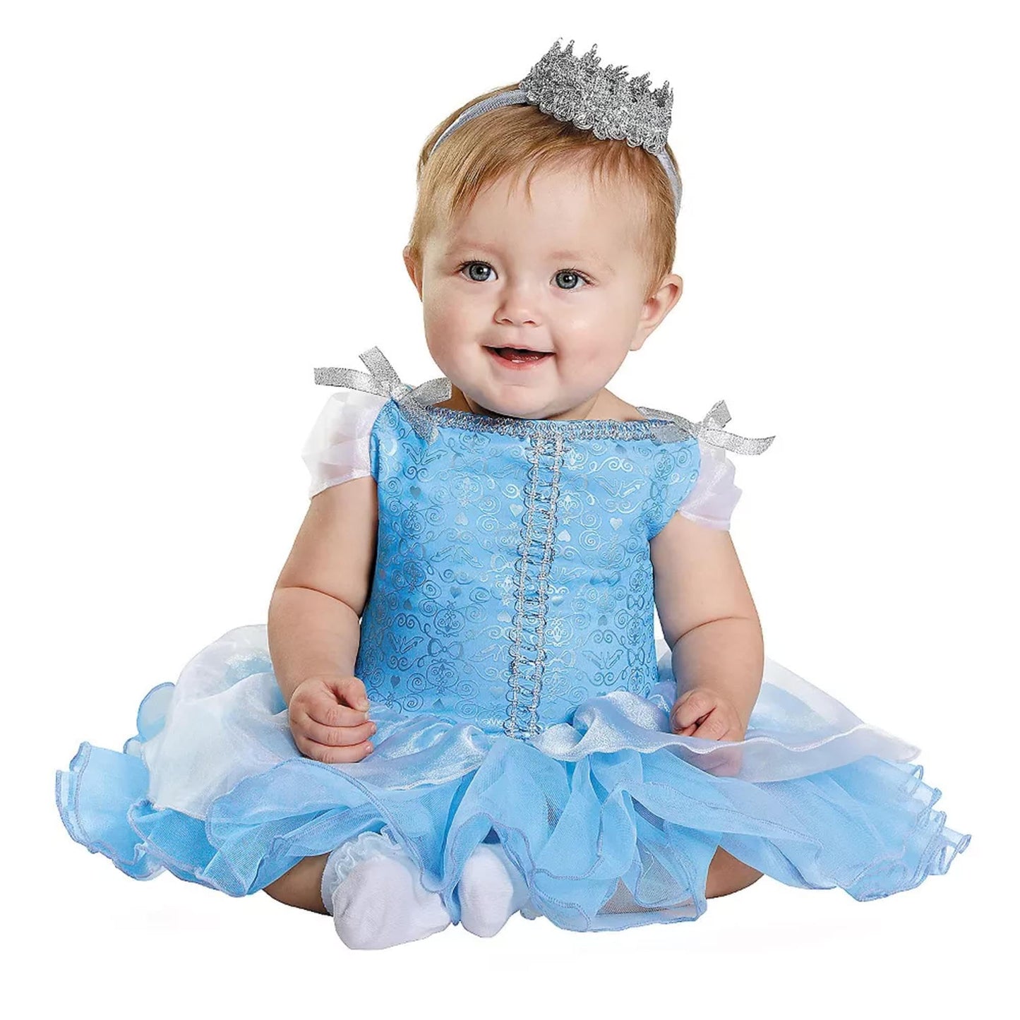 Disney Baby-Girls Disguise Cinderella Prestige Infant Costume, Blue, 6-12 Months