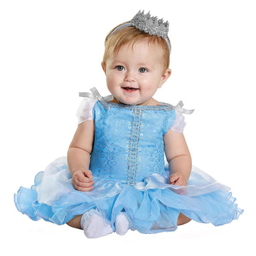 Disney Baby-Girls Disguise Cinderella Prestige Infant Costume, Blue, 6-12 Months