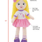 Plushible Bridging Miles With Smiles Soft Plush Baby Doll - 18 Inch Rag Dolls For Girls And Boys, Infants & Babies, My First Plu
