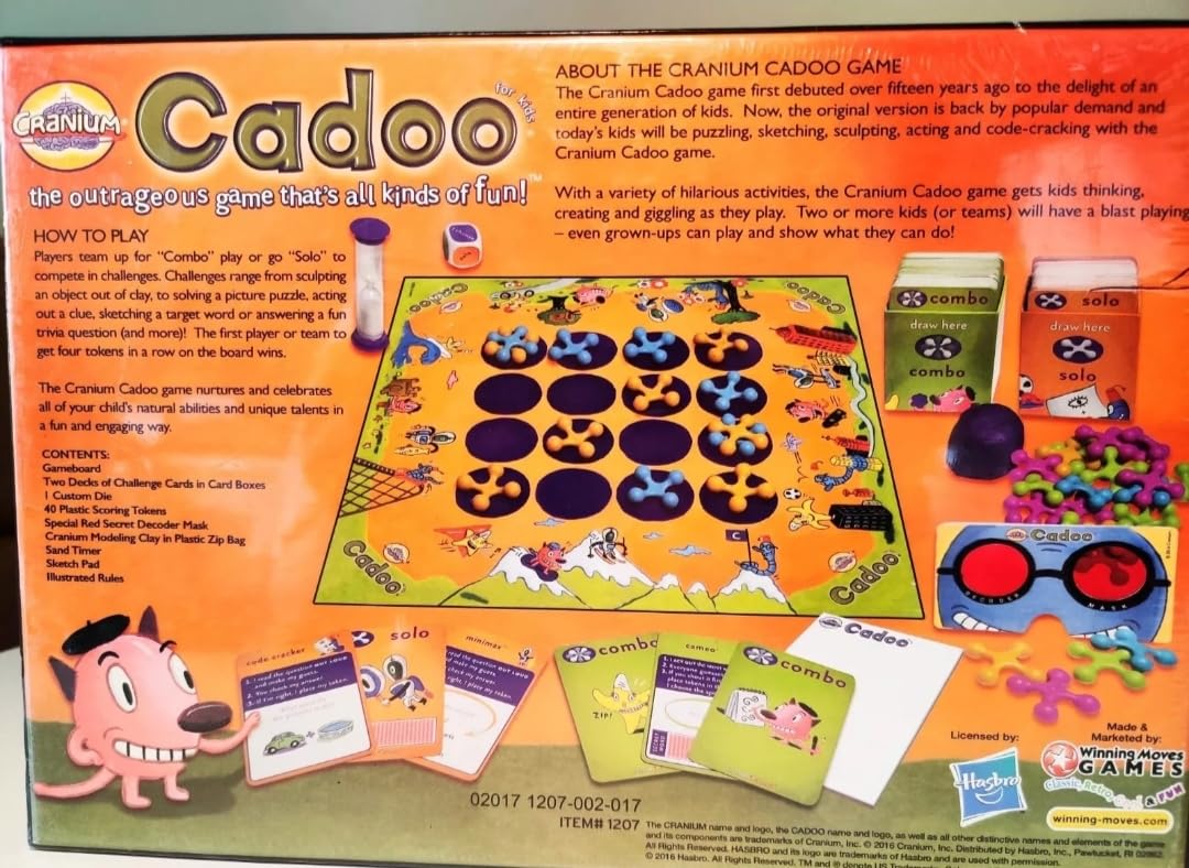 Cranium Cadoo Game - Fun Plastic Board Game, Model 103012000.100E, Perfect for Family Game Night