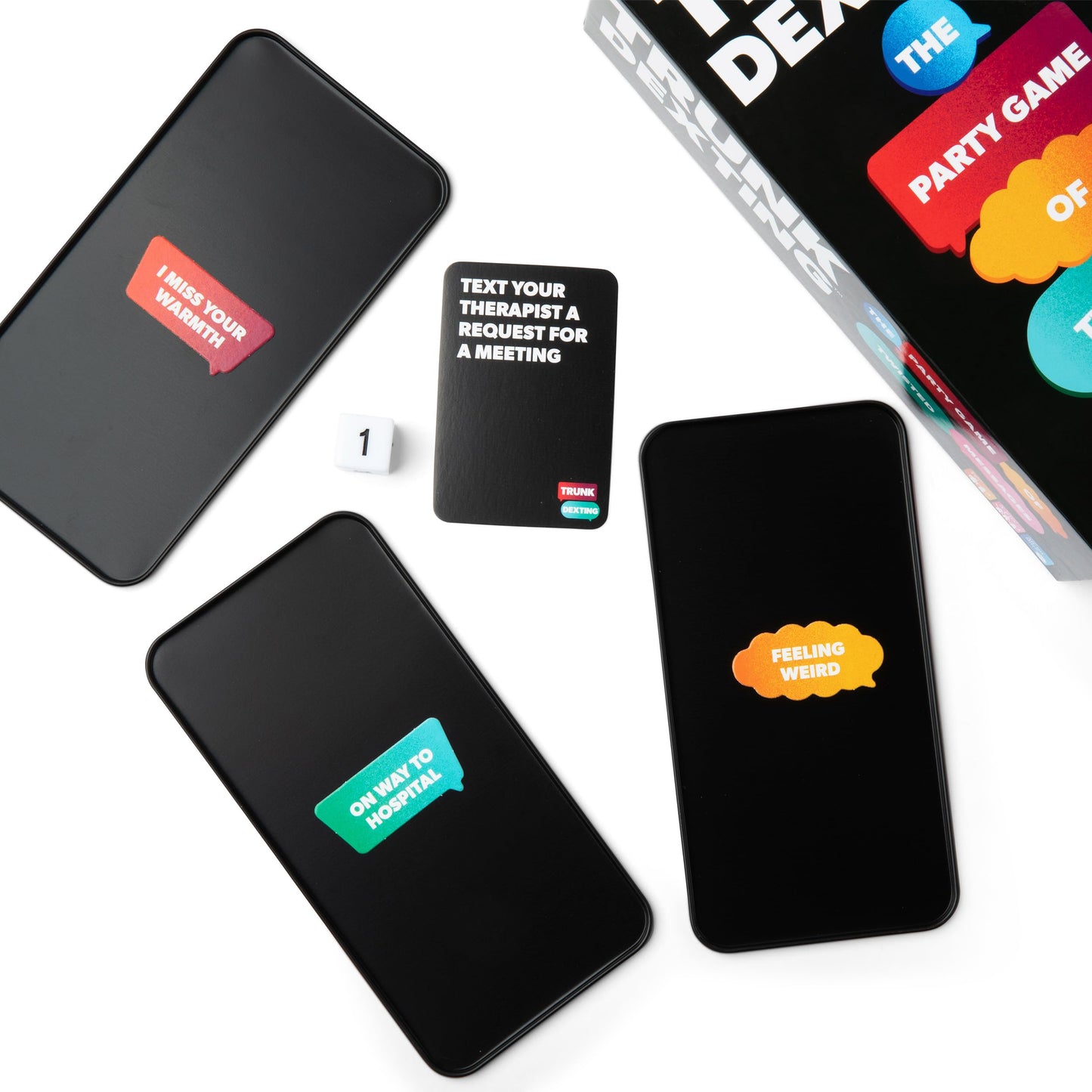 WHAT DO YOU MEME? Trunk Dexting Word Magnet Game - Cardstock, Black, Model TD4030