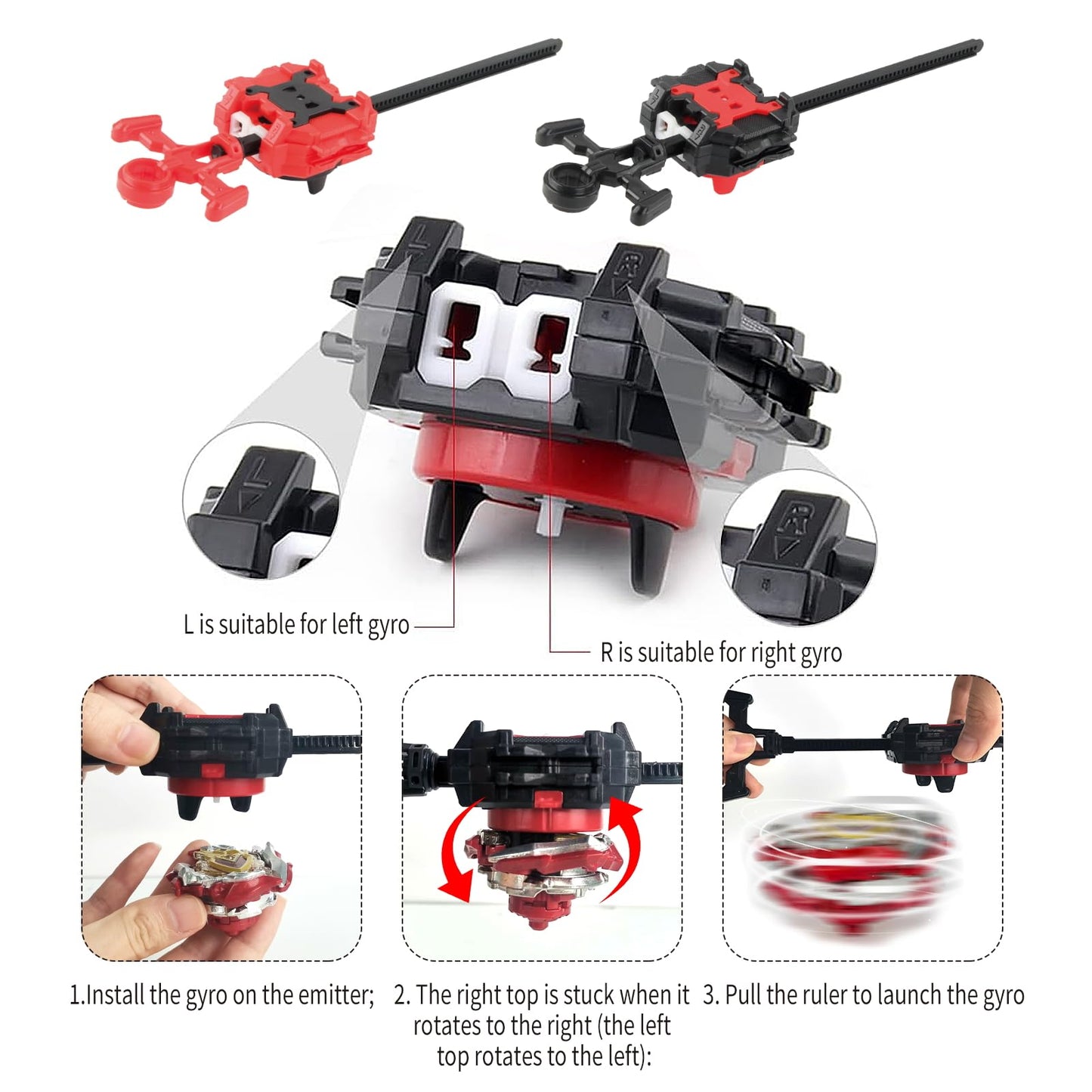 AIBREAY Bey Battling Top Burst Gyro Toy Set 12 Spinning Tops 3 Launchers 1 Grip Toy cutting edge Combat Battling Game with Portable Storage Box Gift for Kids Children Boy and Girl Ages 6+