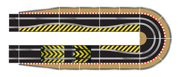 Scalextric C8514 Track Extension Pack Ultimate 1X Leap (Ramp Up And Ramp Down) Straight 2 Hairpin Curves 2X 1/4 Straight 4 Side Swipes