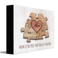 Personal-Prints Mom & Children Personalized Heart Puzzle Wall Art | Unique Customized With Up To 8 Names | Mothers Day, Birthday