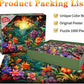Huadada Jigsaw Puzzles For Adults 1000 Piece Jigsaw Puzzles For Adults Challenging Game Puzzles With Letters On Back (Flowers And Birds)