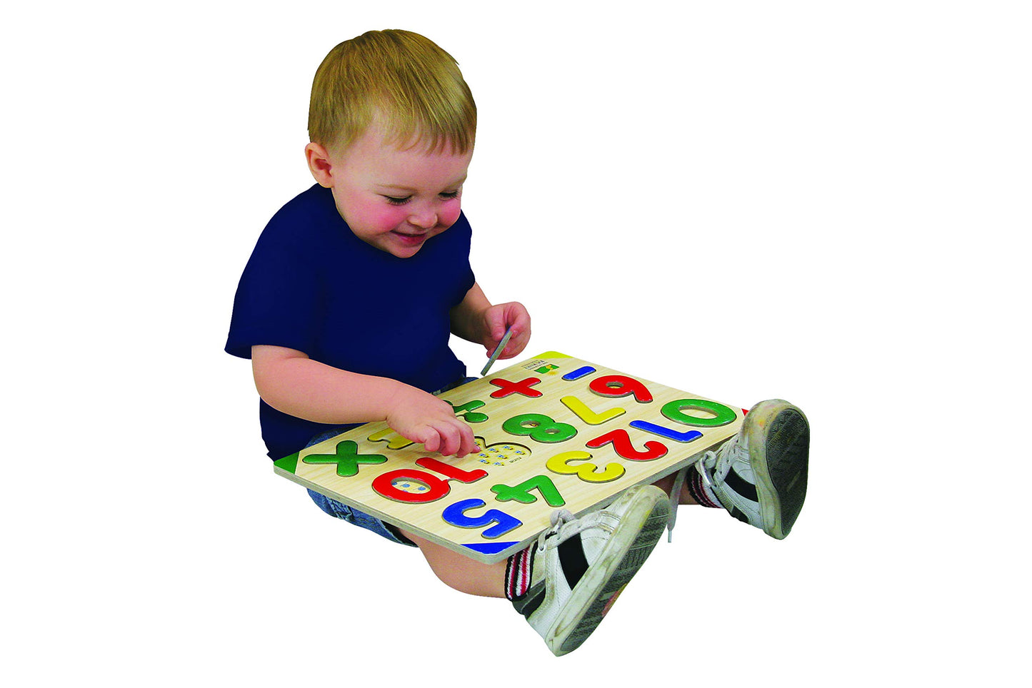 The Learning Journey Lift & Learn 123 Number Puzzle - Natural Wood, Model 285275, Educational Toy for Counting and Numbers