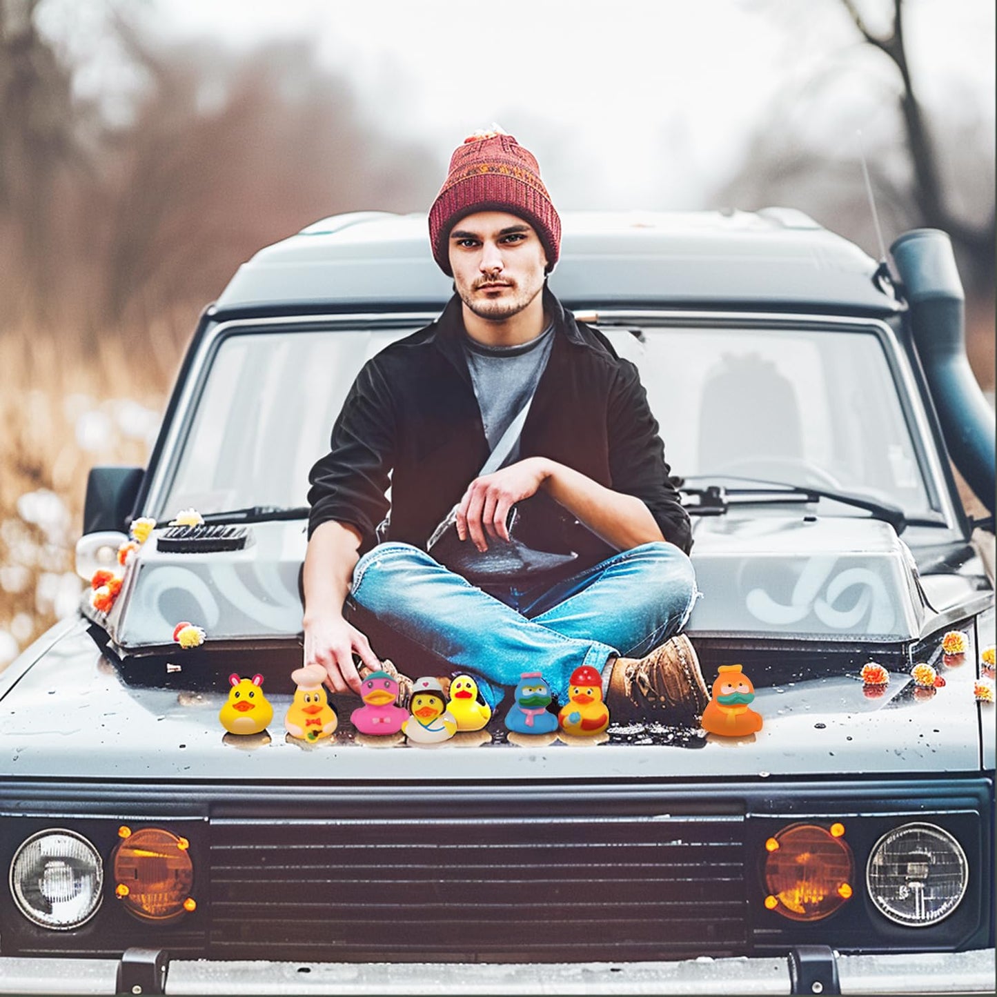 Audaisyly Rubber Ducks Bath Toy for Kids  Assortment Duckies for Jeep Ducking Pool Floater Ducky Bathtub Beach Toys  Party Favors Birthday (200 Pack)