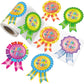 WorldBazaar Birthday Badge Stickers for Kids Happy Birthday Stickers Classroom Gift 200 Pcs Colorful Sticker Roll Candy Color Pa