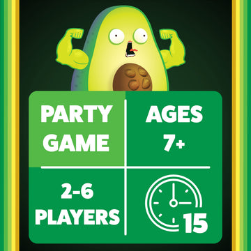 Exploding Kittens Presents Throw Avocado - A Dodgeball Card Sequel and Expansion Set - Family-Friendly Card Games for mature-themeds  Teens & Kids - 2-6 Players - Ages 7 and Up - 120 Cards